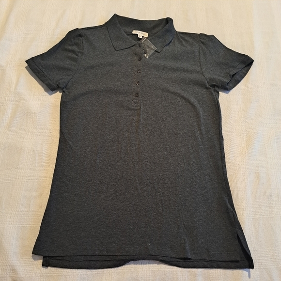 Active Basic women's size 2XL gray polo, fits very slim, check meas. NEW - Picture 1 of 3